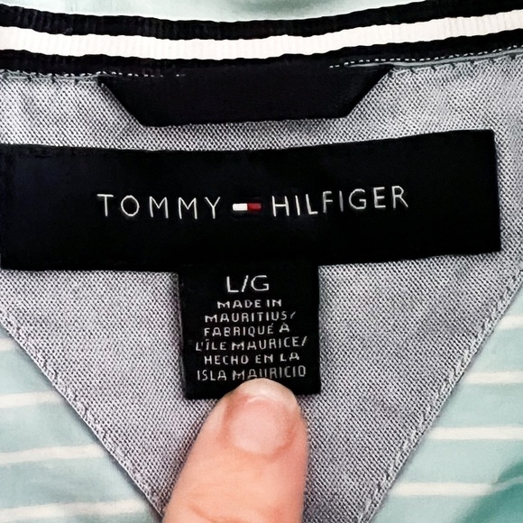 Tommy Hilfiger Light Blue and White Button Down Shirt - Picture 6 of 6
